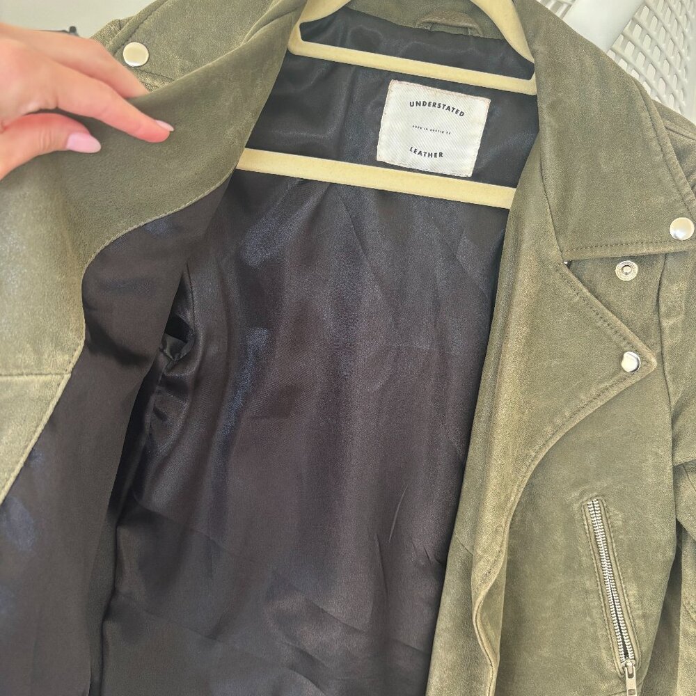 Understated Leather Moto Jacket - image 4